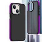 For iPhone 15 Plus Dual-Color Shockproof TPU Phone Case(Purple) - 1