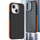 For iPhone 14 Plus Dual-Color Shockproof TPU Phone Case(Orange) - 1