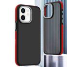 For iPhone 12 Dual-Color Shockproof TPU Phone Case(Red) - 1