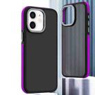 For iPhone 12 Dual-Color Shockproof TPU Phone Case(Purple) - 1