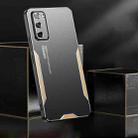 For Samsung Galaxy S20 FE Blade Series TPU Hybrid Metal Phone Case(Gold) - 3