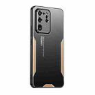For Samsung Galaxy S20 Ultra Blade Series TPU Hybrid Metal Phone Case(Gold) - 1