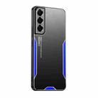 For Samsung Galaxy S22+ 5G Blade Series TPU Hybrid Metal Phone Case(Blue) - 1
