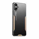 For Samsung Galaxy A06 4G Blade Series TPU Hybrid Metal Phone Case(Gold) - 1