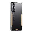 For Samsung Galaxy S21+ 5G Blade Series TPU Hybrid Metal Phone Case(Gold) - 1