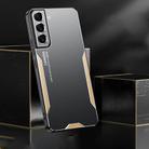 For Samsung Galaxy S21+ 5G Blade Series TPU Hybrid Metal Phone Case(Gold) - 3