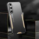 For Samsung Galaxy S25 5G Blade Series TPU Hybrid Metal Phone Case(Silver) - 3