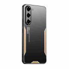 For Samsung Galaxy A16 5G Blade Series TPU Hybrid Metal Phone Case(Gold) - 1