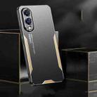 For Samsung Galaxy S25 Edge 5G Blade Series TPU Hybrid Metal Phone Case(Gold) - 3