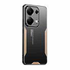 For Xiaomi Redmi Note 13 Pro 4G Blade Series TPU Hybrid Metal Phone Case(Gold) - 1