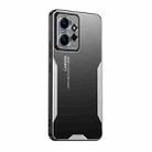 For Redmi Note 12 4G Global Blade Series TPU Hybrid Metal Phone Case(Silver) - 1