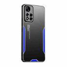 For Xiaomi Redmi Note 11 Pro 5G Blade Series TPU Hybrid Metal Phone Case(Blue) - 1