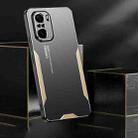 For Xiaomi Redmi K40 Blade Series TPU Hybrid Metal Phone Case(Gold) - 3