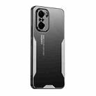 For Xiaomi Redmi K40 Blade Series TPU Hybrid Metal Phone Case(Silver) - 1