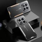 For Xiaomi Redmi Note 14 Pro 5G Blade Series TPU Hybrid Metal Phone Case(Blue) - 2