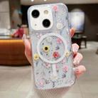 For iPhone 15 Spring Garden MagSafe TPU Phone Case(F01 Love of Butterfly) - 1