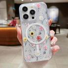 For iPhone 14 Pro Spring Garden MagSafe TPU Phone Case(F01 Love of Butterfly) - 1