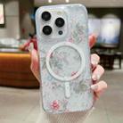 For iPhone 14 Pro Spring Garden MagSafe TPU Phone Case(F04 French Flowers) - 1