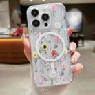 For iPhone 14 Pro Max Spring Garden MagSafe TPU Phone Case(F01 Love of Butterfly) - 1