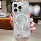 For iPhone 13 Pro Max Spring Garden MagSafe TPU Phone Case(F04 French Flowers) - 1