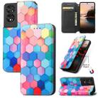 For TCL 40 NXTpaper 5G CaseNeo Colorful Magnetic Leather Phone Case(Colored Squares) - 1