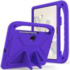 For Honor Pad 9 12.1 Handle EVA Shockproof Tablet Case with Holder(Purple) - 1