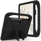 For Honor Pad 9 12.1 Handle EVA Shockproof Tablet Case with Holder(Black) - 1