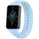 For Honor Band 9 Solid Color TPU Watch Band(Sky Blue) - 1