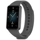 For Honor Band 9 Solid Color TPU Watch Band(Dark Gray) - 1