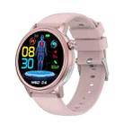 ET470 1.39 inch Color Screen Smart Watch Silicone Strap, Support Bluetooth Call / ECG(Pink) - 1
