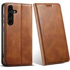 For Samsung Galaxy S24+ 5G Suteni J02 Oil Wax Wallet Leather Phone Case(Brown) - 1