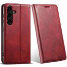For Samsung Galaxy S24+ 5G Suteni J02 Oil Wax Wallet Leather Phone Case(Red) - 1