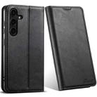 For Samsung Galaxy S24 5G Suteni J02 Oil Wax Wallet Leather Phone Case(Black) - 1