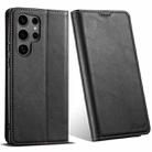 For Samsung Galaxy S23 Ultra 5G Suteni J02 Oil Wax Wallet Leather Phone Case(Black) - 1