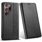 For Samsung Galaxy Note20 Ultra Suteni J02 Oil Wax Wallet Leather Phone Case(Black) - 1