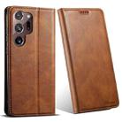 For Samsung Galaxy Note20 Ultra Suteni J02 Oil Wax Wallet Leather Phone Case(Brown) - 1