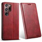 For Samsung Galaxy Note20 Ultra Suteni J02 Oil Wax Wallet Leather Phone Case(Red) - 1