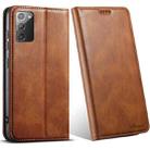 For Samsung Galaxy Note20 Suteni J02 Oil Wax Wallet Leather Phone Case(Brown) - 1