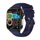 ET570 1.96 inch Color Screen Smart Watch Silicone Strap, Support Bluetooth Call / ECG(Blue) - 1