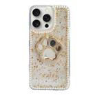 For iPhone 15 Pro Cat Claw Mirror TPU Phone Case(Gold) - 1