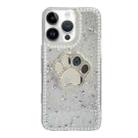 For iPhone 14 Pro Cat Claw Mirror TPU Phone Case(Silver) - 1