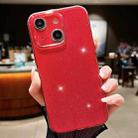 For iPhone 14 Plus Jelly Glitter Solid Color TPU Phone Case(Red) - 1