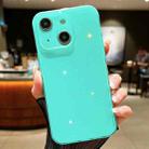 For iPhone 14 Plus Jelly Glitter Solid Color TPU Phone Case(Green) - 1