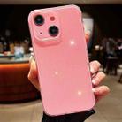 For iPhone 14 Plus Jelly Glitter Solid Color TPU Phone Case(Pink) - 1