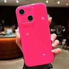 For iPhone 14 Plus Jelly Glitter Solid Color TPU Phone Case(Rose Red) - 1