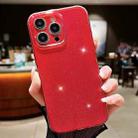 For iPhone 15 Pro Jelly Glitter Solid Color TPU Phone Case(Red) - 1