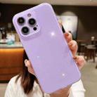 For iPhone 15 Pro Jelly Glitter Solid Color TPU Phone Case(Purple) - 1