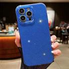 For iPhone 15 Pro Max Jelly Glitter Solid Color TPU Phone Case(Dark Blue) - 1