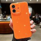 For iPhone 16 Plus Jelly Glitter Solid Color TPU Phone Case(Orange) - 1