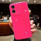 For iPhone 16 Plus Jelly Glitter Solid Color TPU Phone Case(Rose Red) - 1